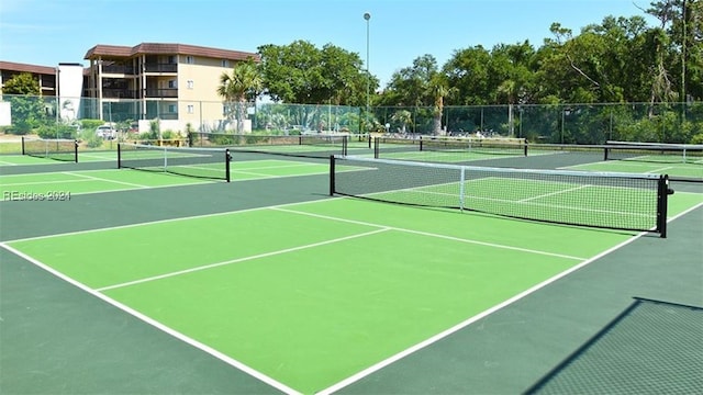 view of tennis court