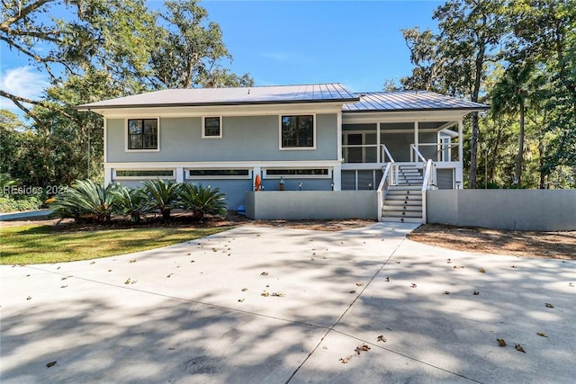 view of front of home with a porch