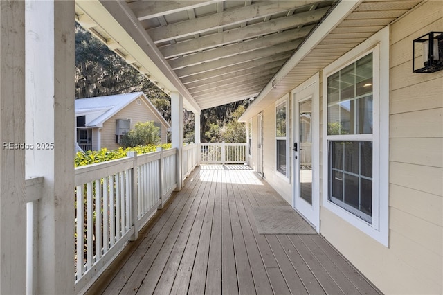 view of wooden terrace