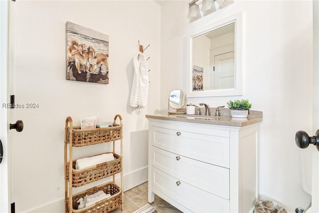 bathroom featuring vanity