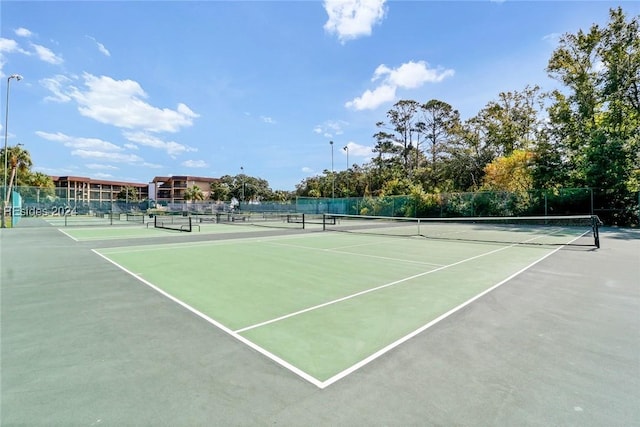 view of sport court