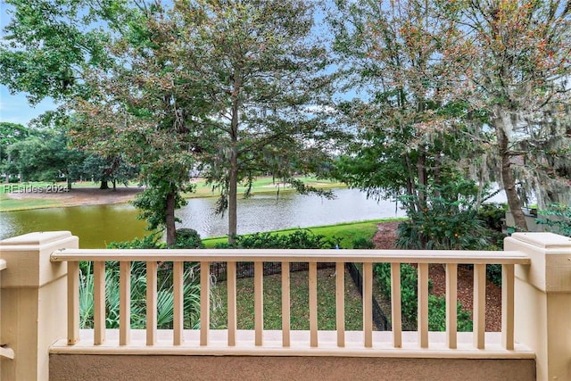 view of water feature