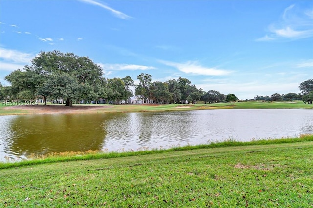 view of water feature