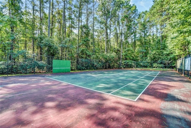 view of sport court