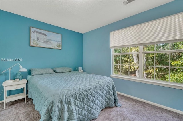 bedroom with carpet flooring