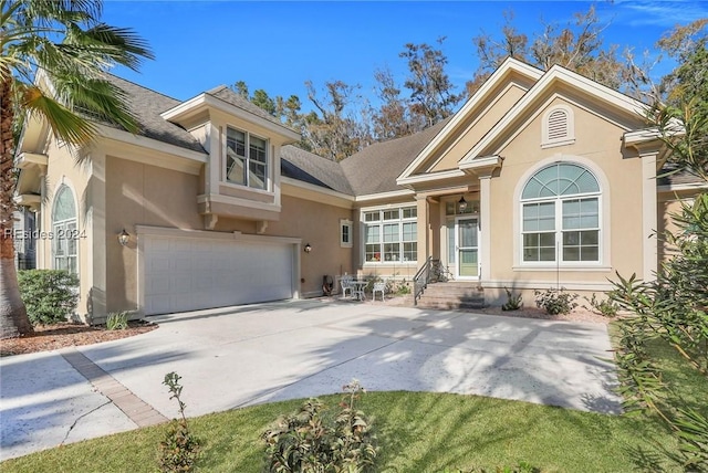 view of front of house featuring a garage