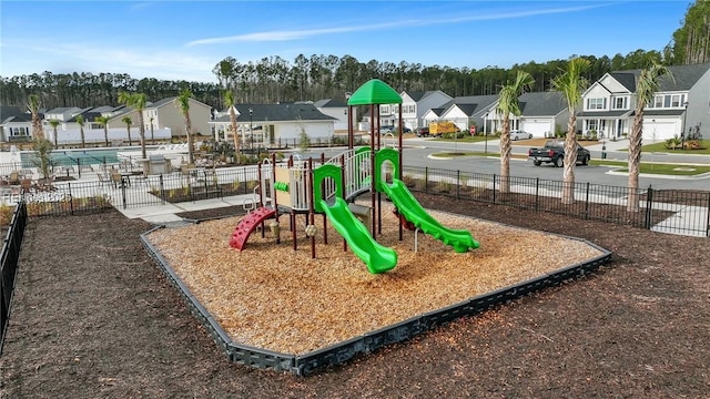 view of jungle gym