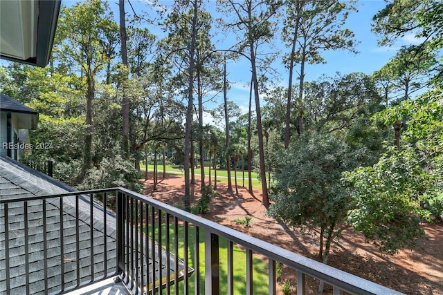 view of balcony