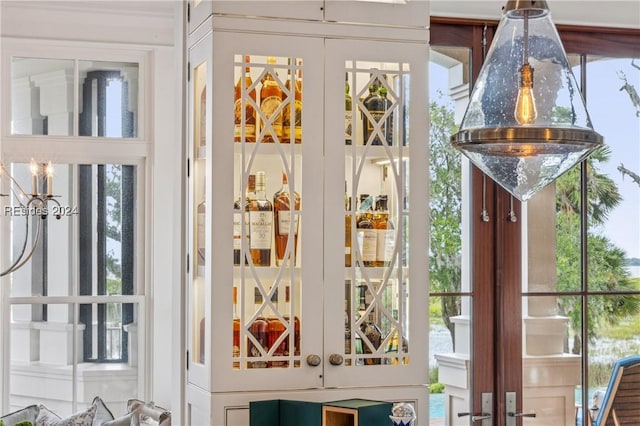 doorway featuring french doors and a healthy amount of sunlight