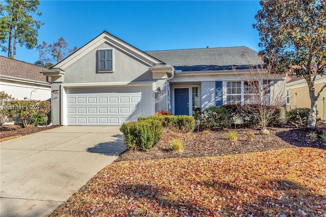 ranch-style house with a garage