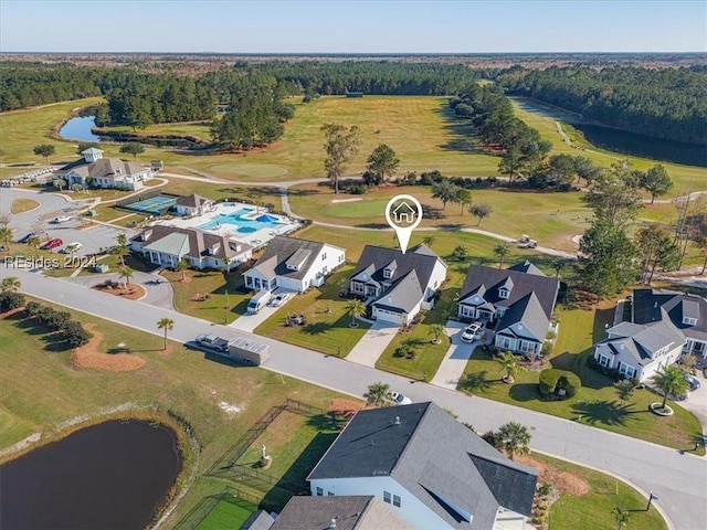 birds eye view of property