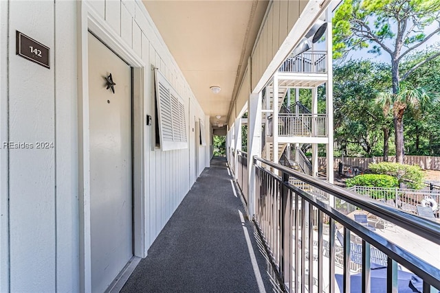 view of balcony