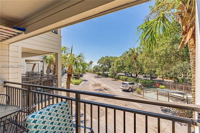 view of balcony