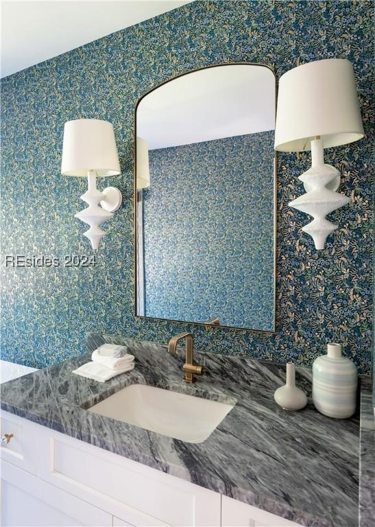 bathroom with vanity