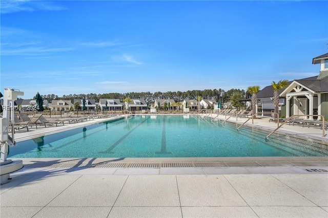 view of pool with a patio area