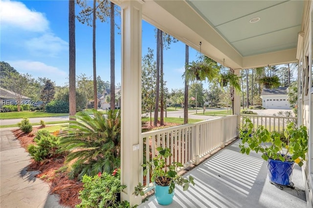 balcony with a porch