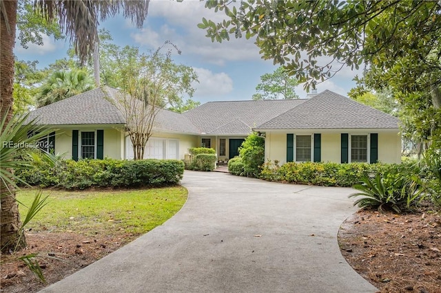 ranch-style house with a garage