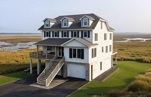 view of front of house featuring a garage