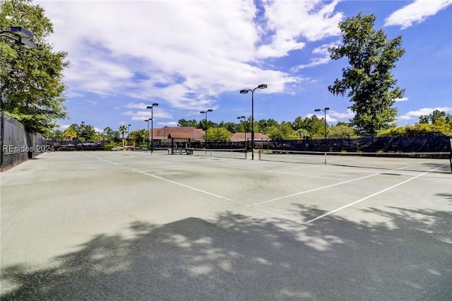 view of tennis court