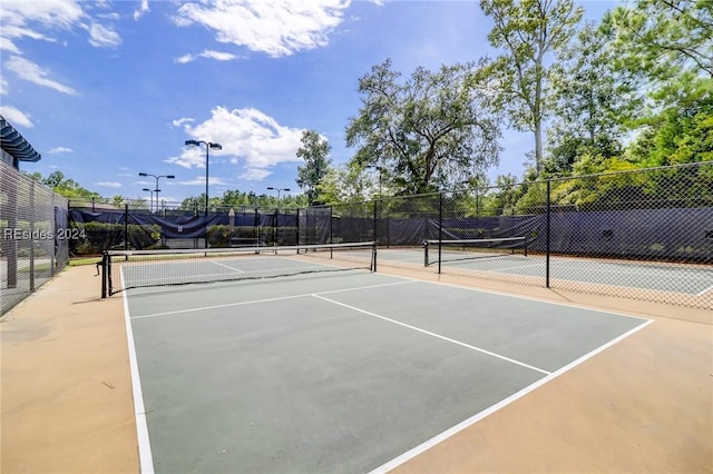 view of sport court