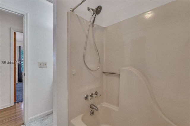 bathroom featuring bathtub / shower combination