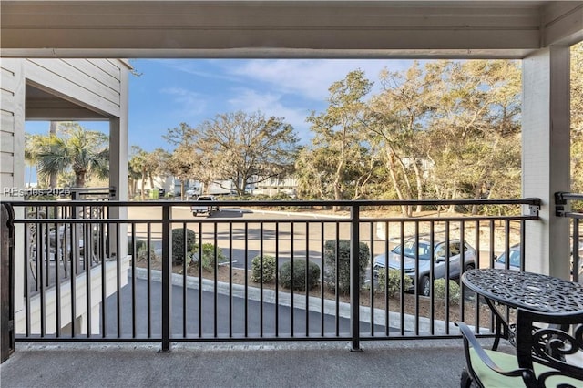 view of balcony