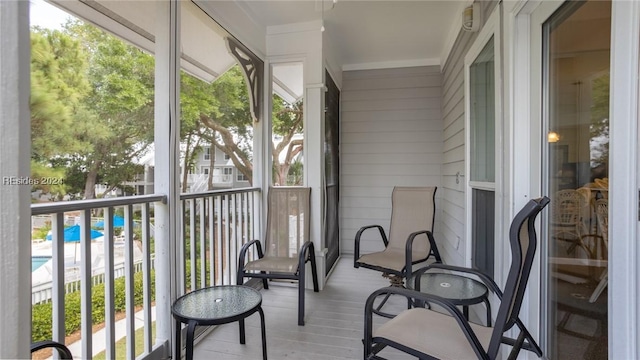 view of sunroom / solarium