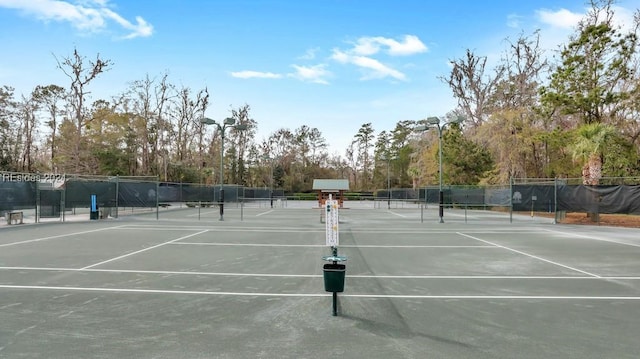 view of tennis court