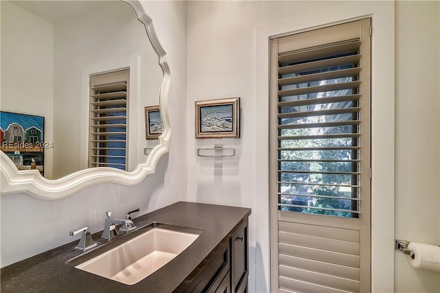 bathroom featuring vanity