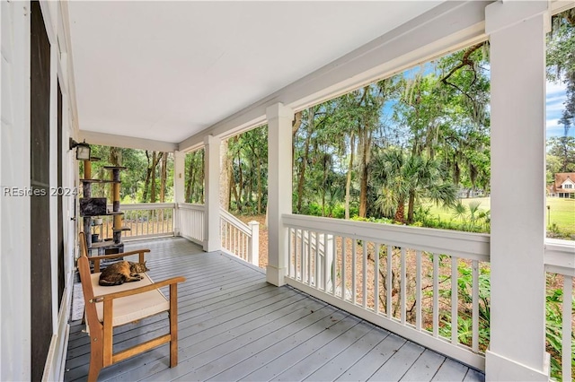 view of sunroom / solarium