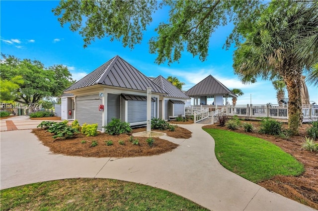 view of property's community with a gazebo