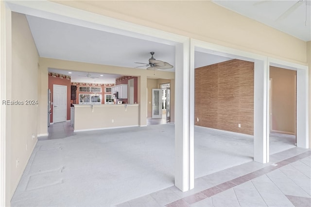 view of patio / terrace featuring ceiling fan