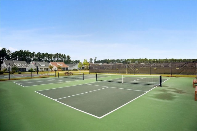 view of sport court featuring basketball court