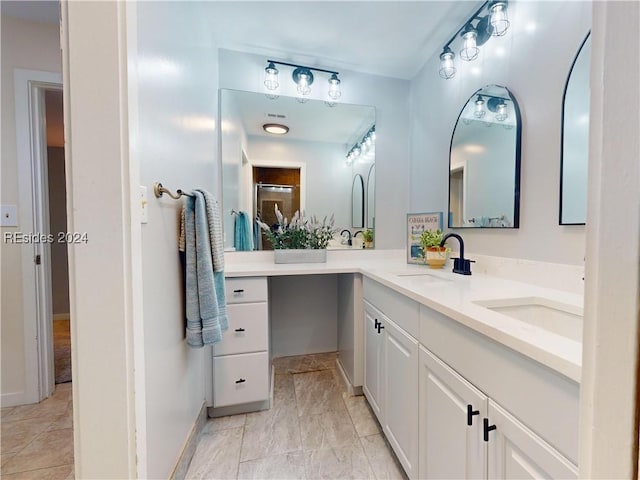 bathroom featuring vanity