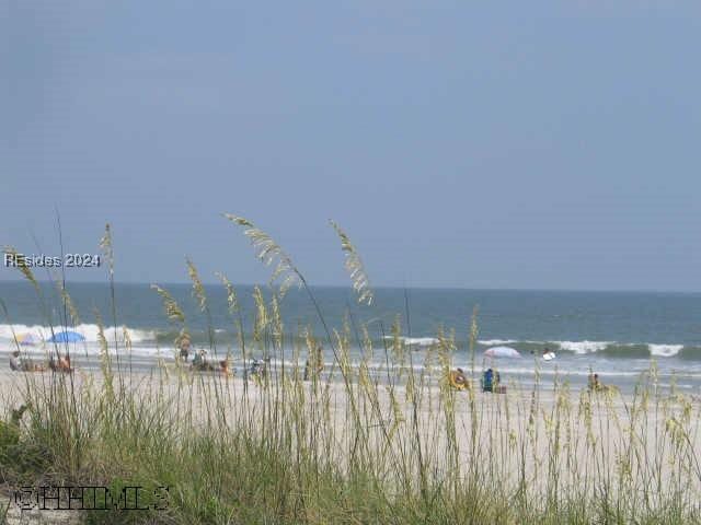 water view with a view of the beach