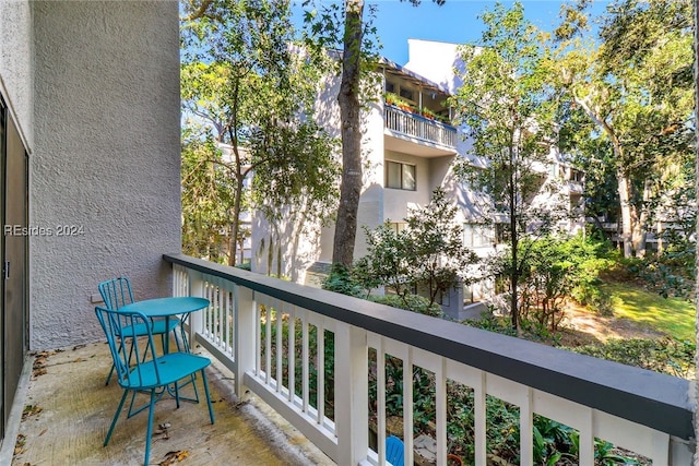 view of balcony