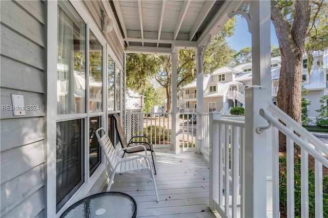 balcony with a porch