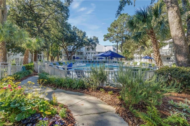 view of pool