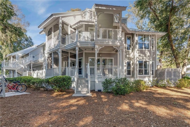 view of front of house with covered porch