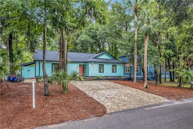 view of ranch-style home