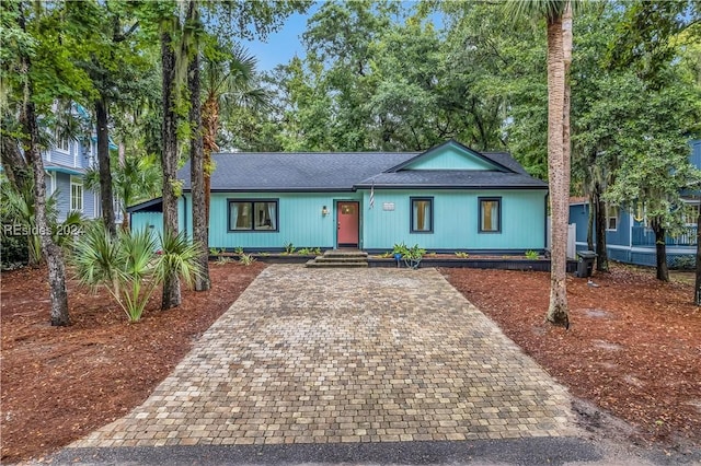 view of ranch-style house