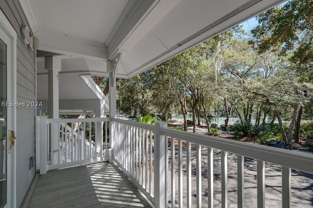 view of balcony