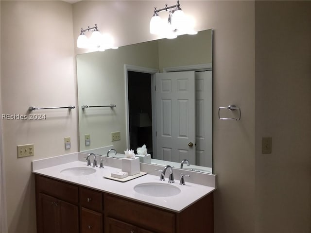 bathroom featuring vanity