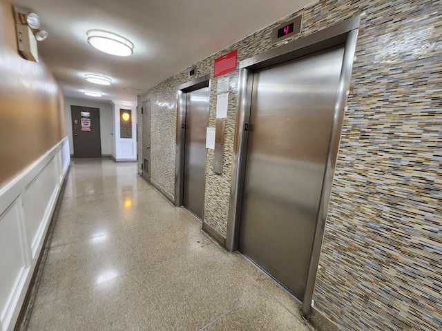 hall with elevator