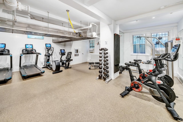 view of exercise room