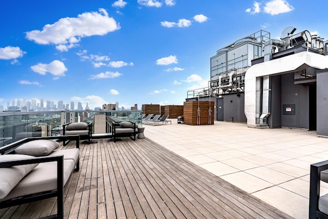 view of wooden terrace