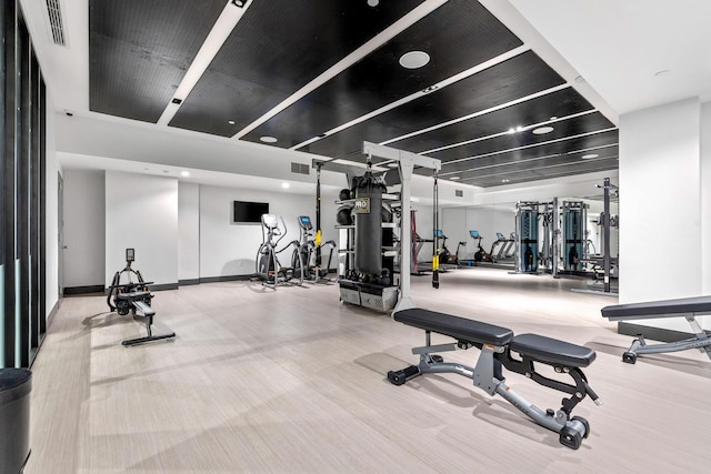 view of exercise room