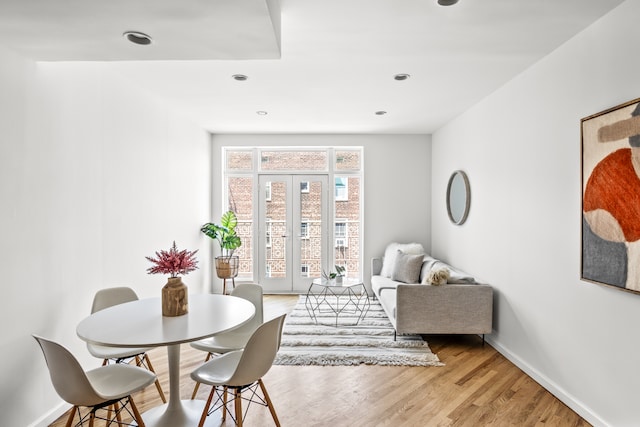 interior space featuring hardwood / wood-style floors