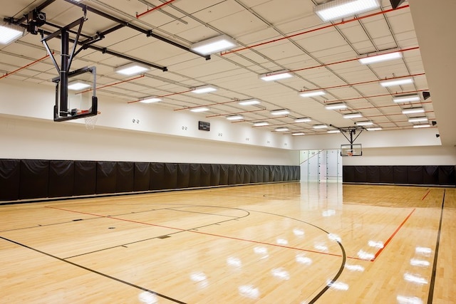 view of basketball court