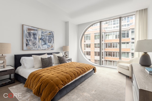 bedroom with carpet flooring